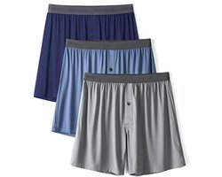 Heren Boxer Briefs met Open Kruis en Los Knoopje - Zacht Ondergoed 3/5 Pakjes