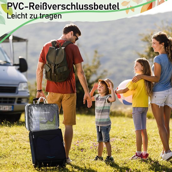 Outdoor Camping Tapijt Voortent 250x400 cm - Ademend, Antislip en Wasbaar Grondzeil — afbeelding 5