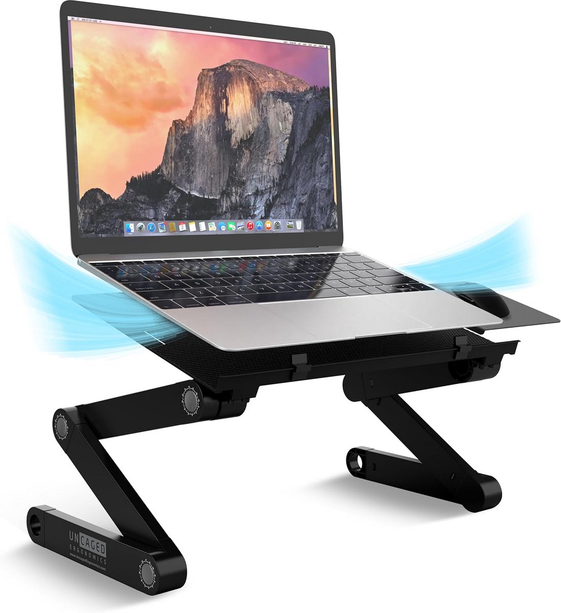 Verstelbare Laptopstandaard met Muispad voor Bed en Bank - Ergonomisch Ontwerp