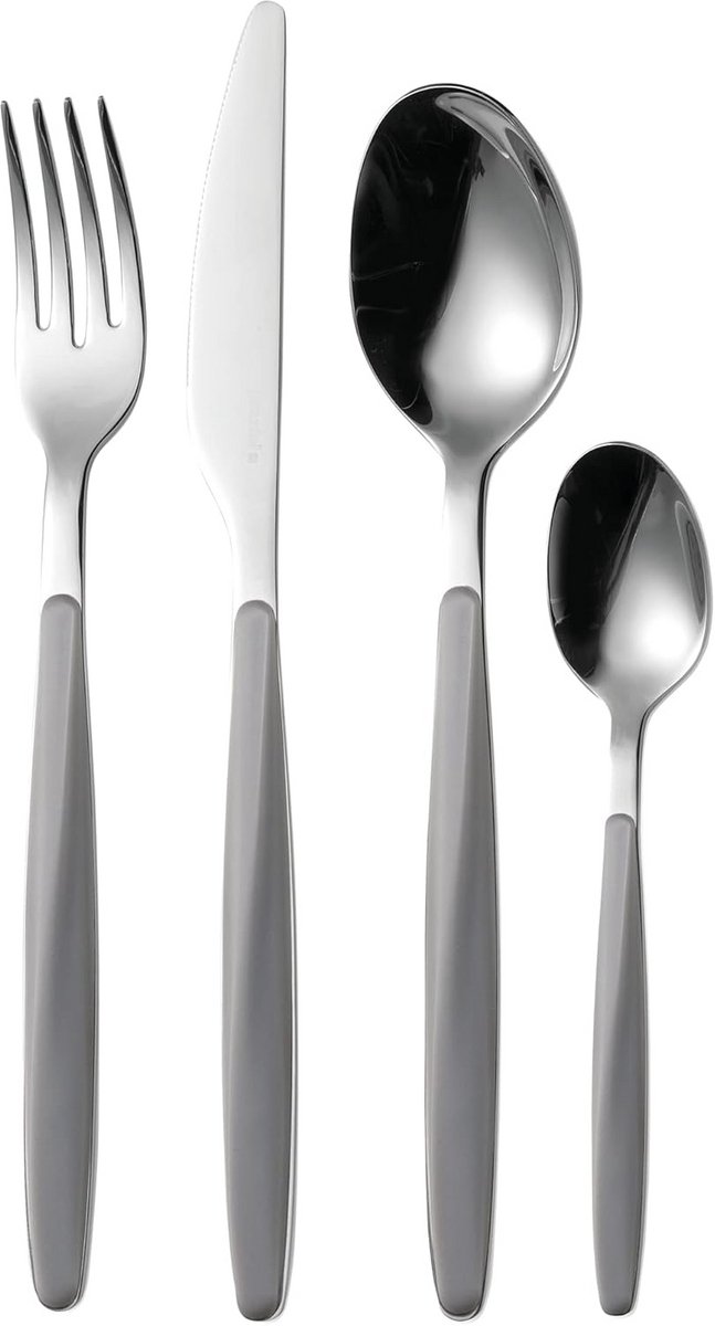 Set van 24 Bestek - Modern Design Bestekset - Grijs