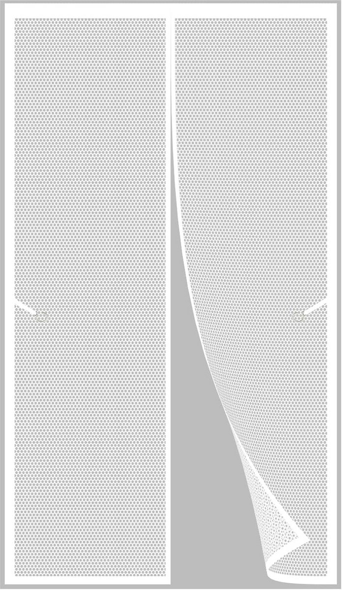 Magnetisch Hor Voor Openslaande Deur of Terrasdeur 185x165 cm - Eenvoudig Bevestigen Zonder Boren