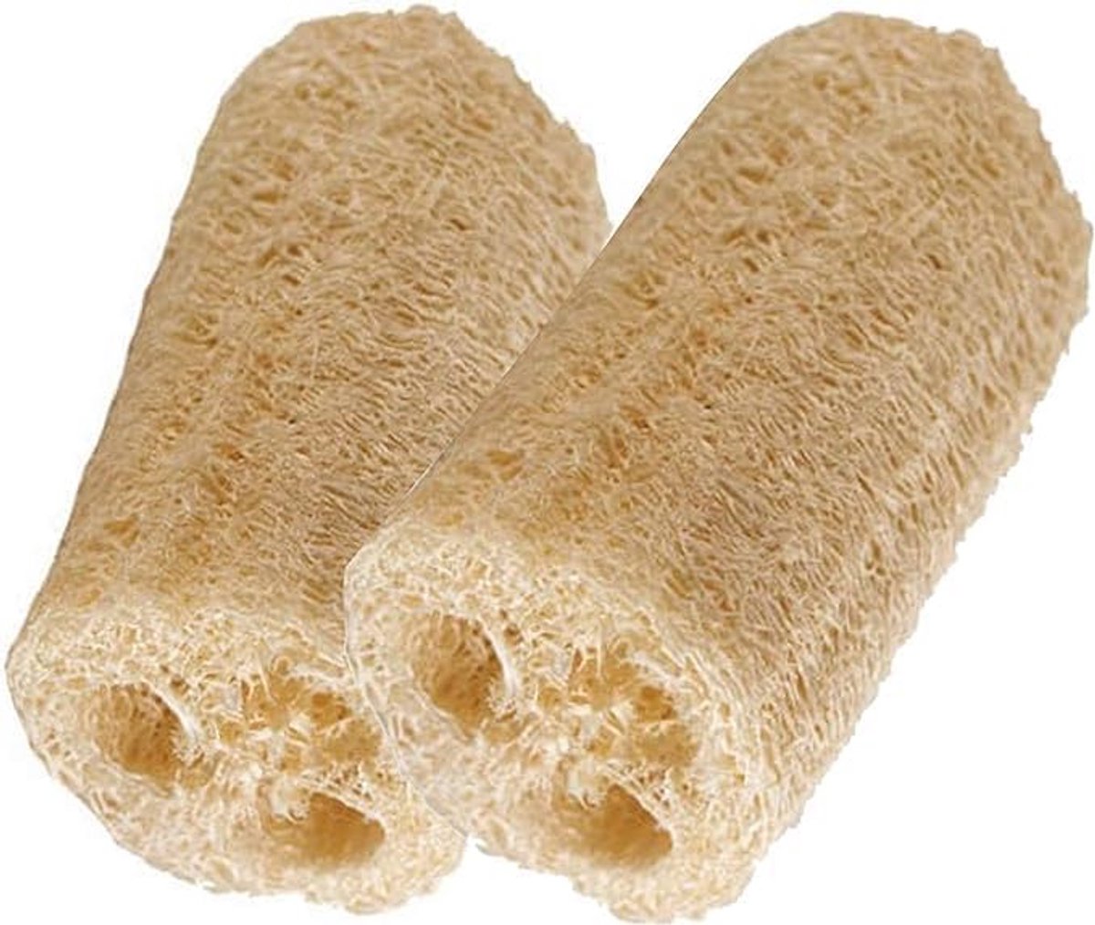 Set van 2 Natuurlijke Loofah Badsponzen voor Exfoliërende Huidverzorging