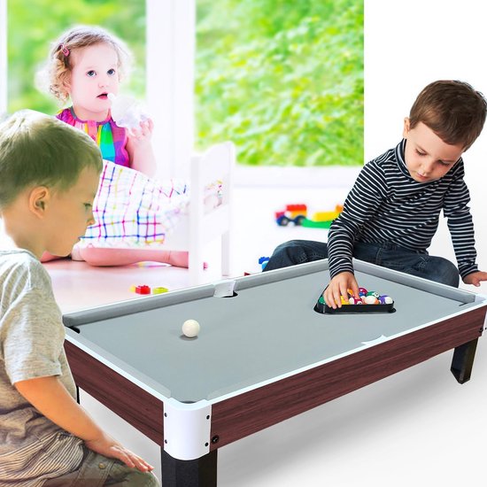 Compacte Mini Tafeltennistafel voor Kinderen en Volwassenen - Inclusief Complete Biljart Accessoireset — afbeelding 2