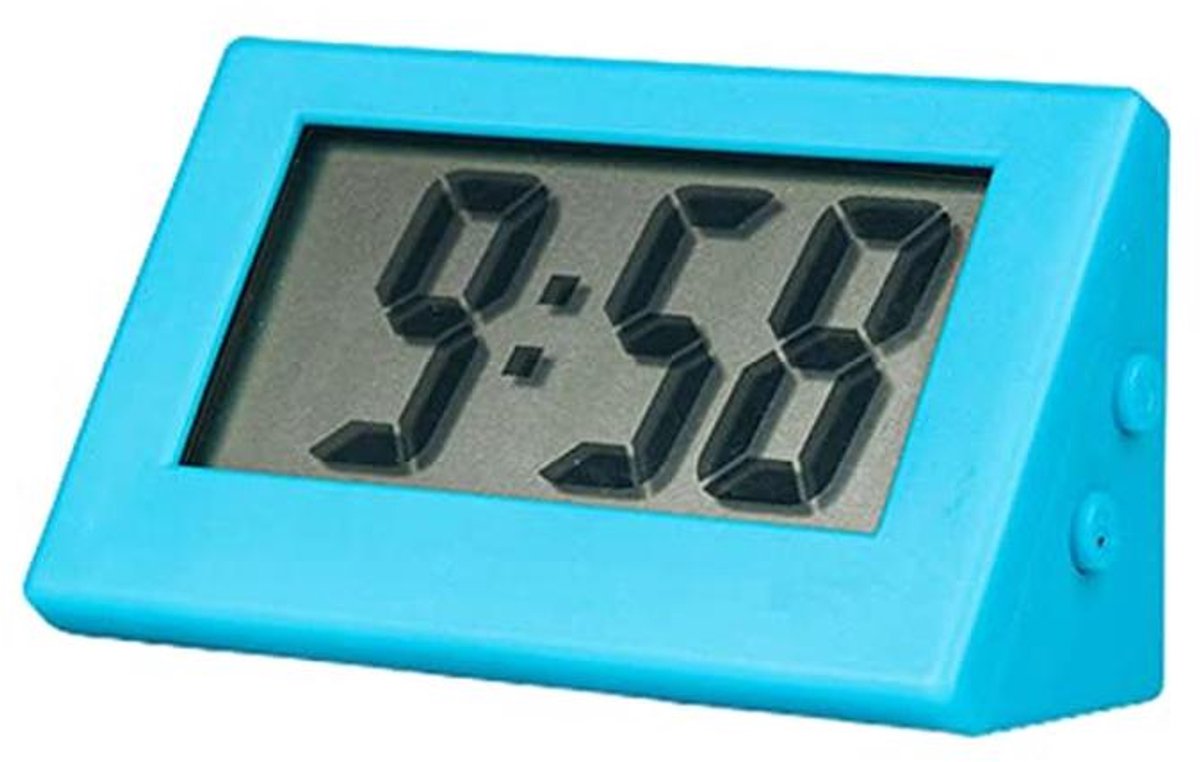 Digitale wekker met groot display en stille werking voor slaapkamer en kantoor