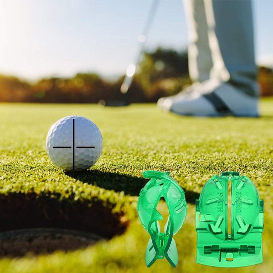 6x Golfbal Lijn Lijnmaker Set met 4 Kleuren Stift - Professionele Golf Markering Hulpmiddel voor Putting — afbeelding 4