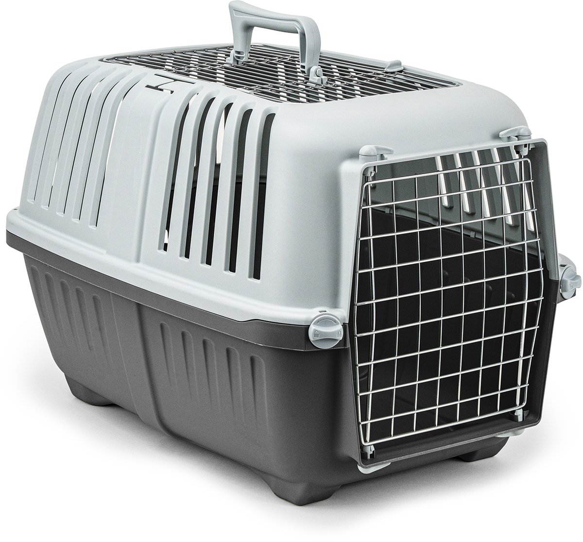lionto kattentransportbox – licht, stevig & veilig, tot 15 kg antraciet