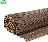 TuinChamp Wilgenmat 180 x 500 cm - Wilgenmat op rol - Balkonscherm - Tuinafscheiding natuurlijk hout - Natuurlijke uitstraling