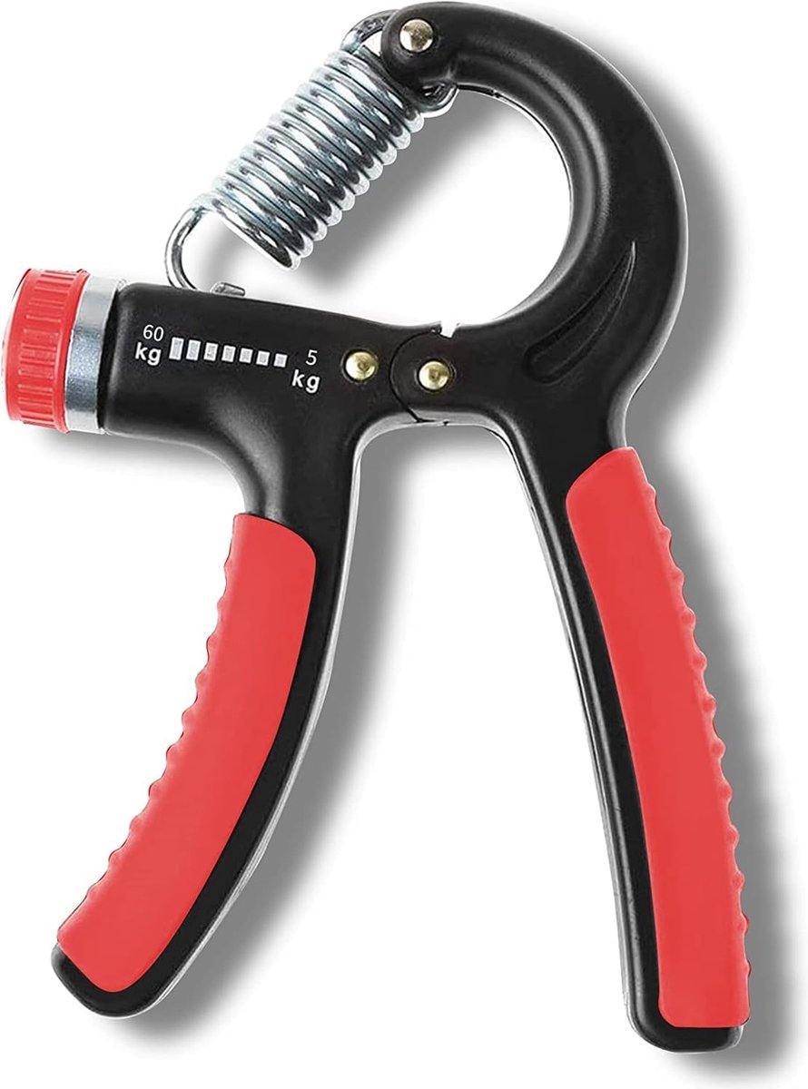 Stunq® Handtrainer Onderarmtrainer Verstelbare grijpkrachttrainer Onderarmtrainingsapparaat Handgreepkrachttrainer 5-60 kg, Onderarmgrijper Draagbare vingertrainer Ergotherapie