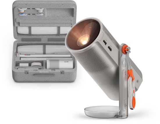 XGIMI MoGo 4 Laser Full HD draagbare projector outdoor pack met PowerBase accu, scherm en tas