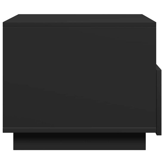 vidaXL Salontafel avec éclairage LED- Table basse moderne Zwart - Siècle des Lumières LED - Table basse - Table d'appoint - Table TV