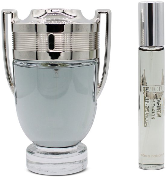 Paco Rabanne Invictus Giftset - 100 ml eau de toilette spray + 20 ml eau de toilette spray - cadeauset voor heren