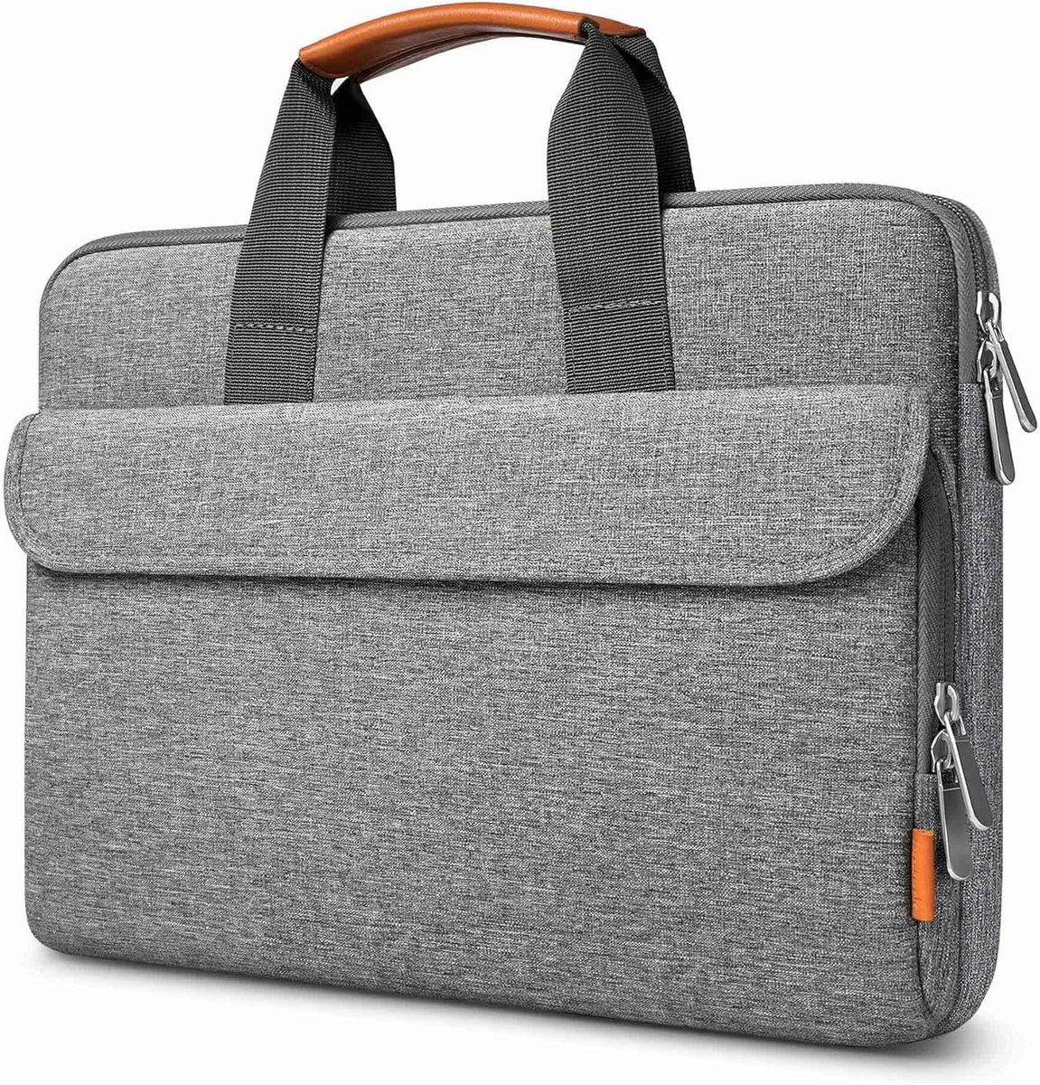 Laptoptas 14 inch Hoes 360° Bescherming voor Chromebook en Notebook - Grijs