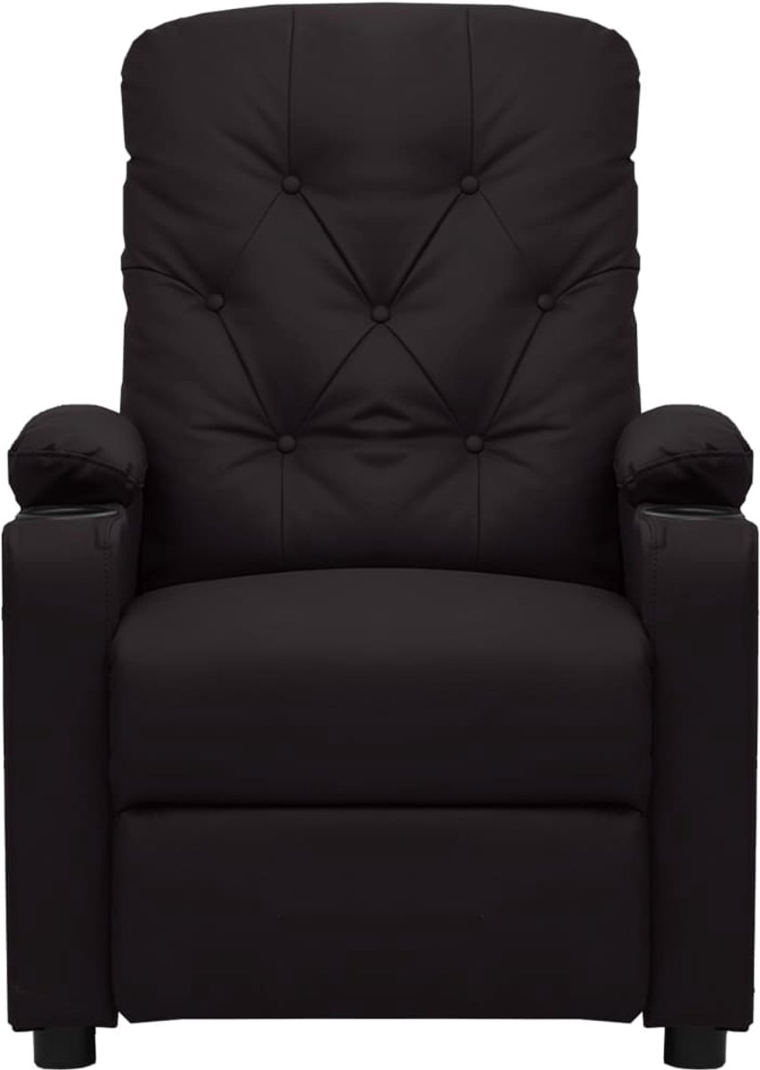 vidaXL Massagestoel Kunstleer Zwart Luxe Comfort - afbeelding 3