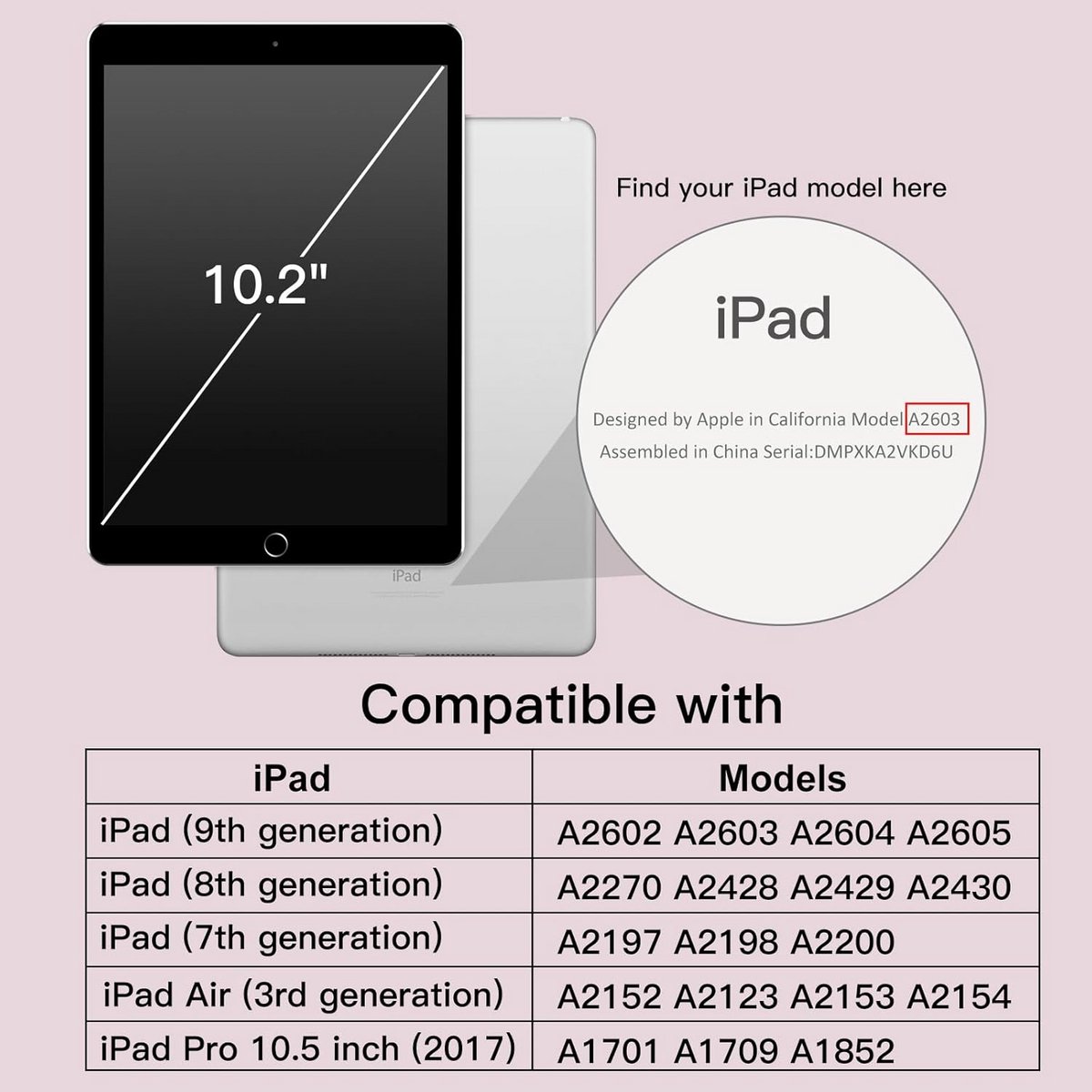 Schokbestendige Kinderhoes voor iPad 10.2 Inch, Air 3 10.5 en Pro 10.5 met Handvat Standaard
