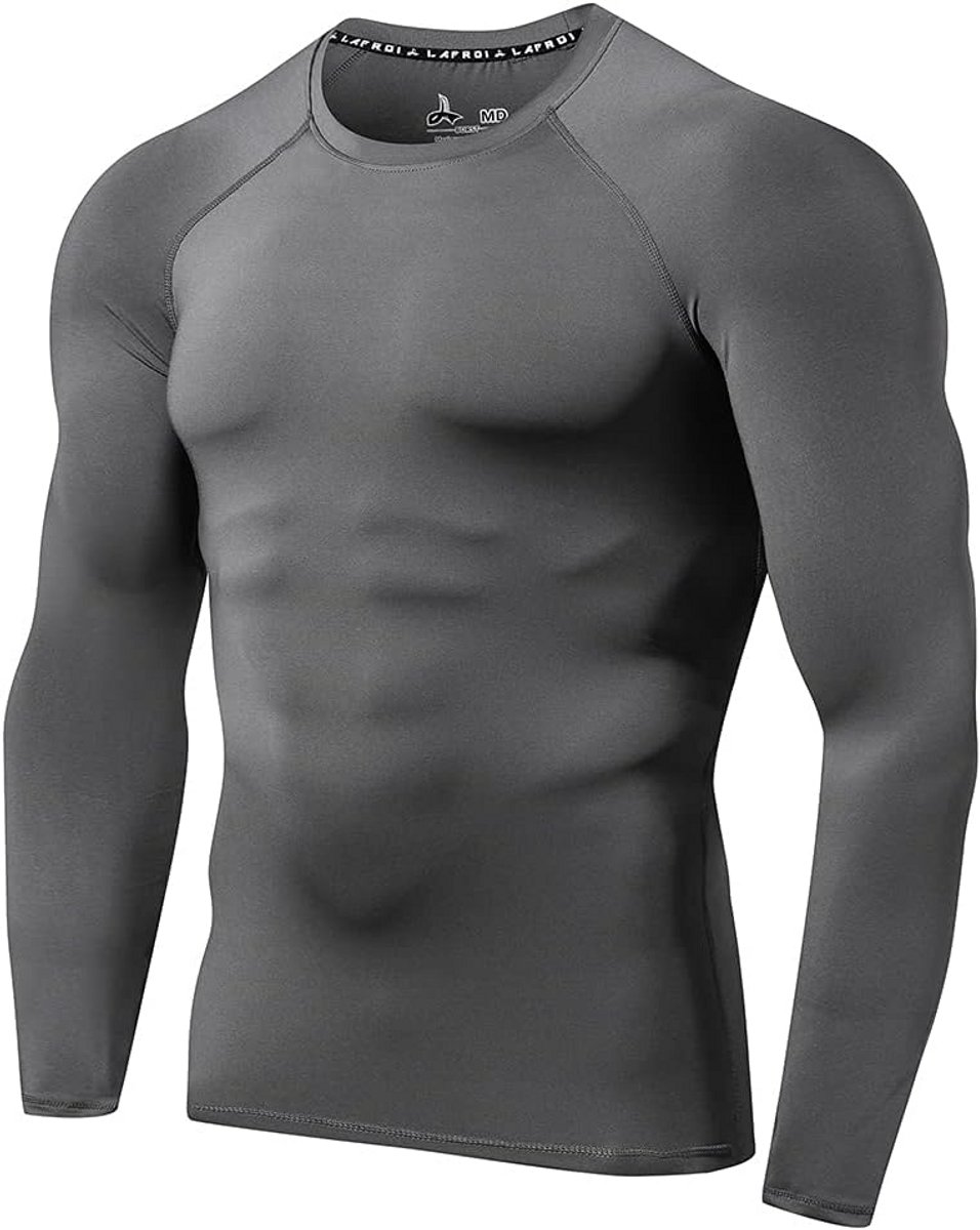 Compressie Shirt Lange Mouwen UV 50+ Onderlaag voor Sport en Buitenactiviteiten