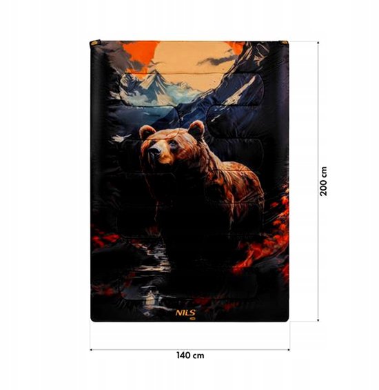 Nils Camp NC3601 2-persoons Slaapzak/Dekenset 200x140cm van NILS CAMP — afbeelding 5