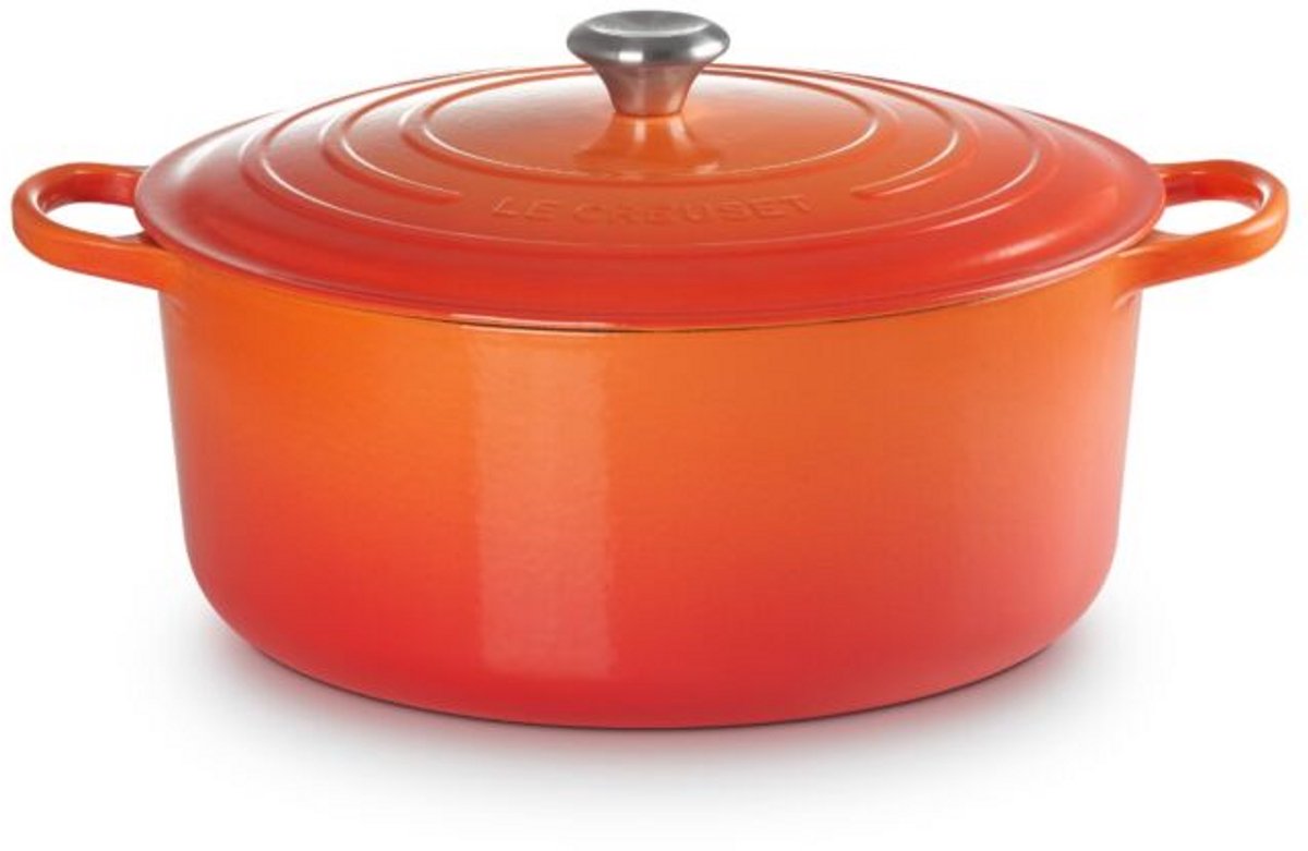 Le Creuset Braadpan Signature rond Oranjerood 34cm 12l
