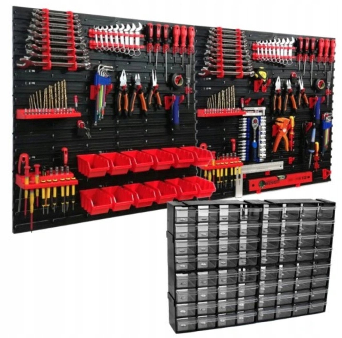Gereedschapswand 160x80cm met Modulaire Lades en Haken