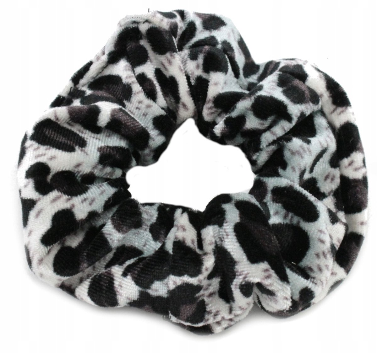 Zachte Velours Haarscrunchie Panterprint - Comfortabel & Stijlvol