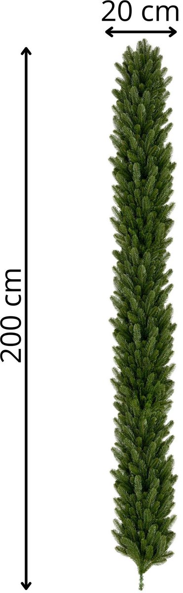 Springos Kerstslinger | Guirlande | Kerstdecoratie | 2 m | Donkergroen – foto 5