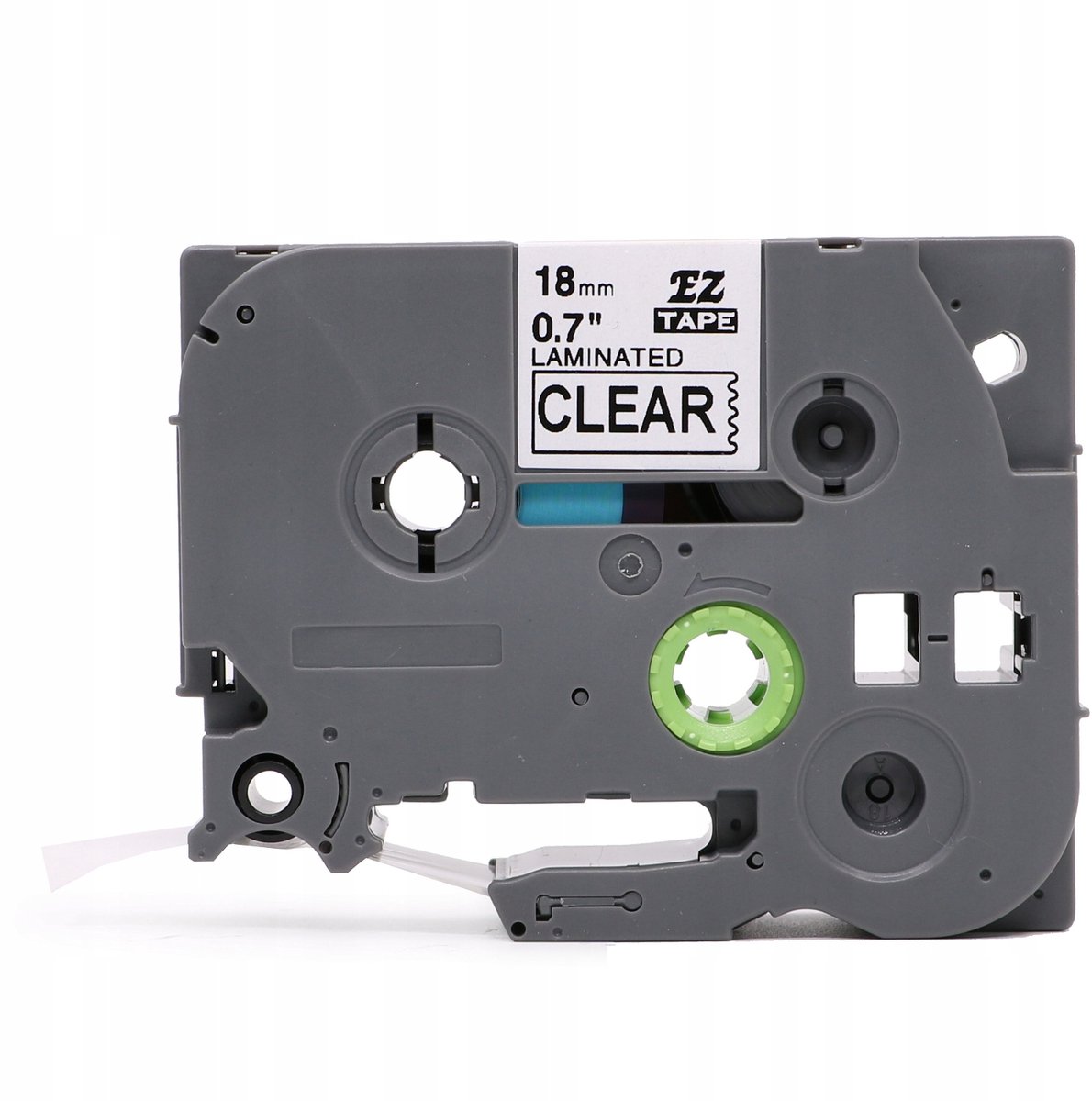 Brother TZe-145 tape 18mm, transparant met witte tekst, compatibel