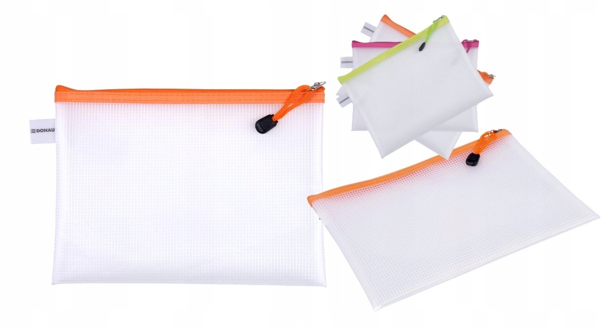 Donau Zipper Bag A5 - Handige Opbergtas met Rits - Mix Kleuren