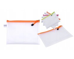 Donau Zipper Bag A5 - Handige Opbergtas met Rits - Mix Kleuren
