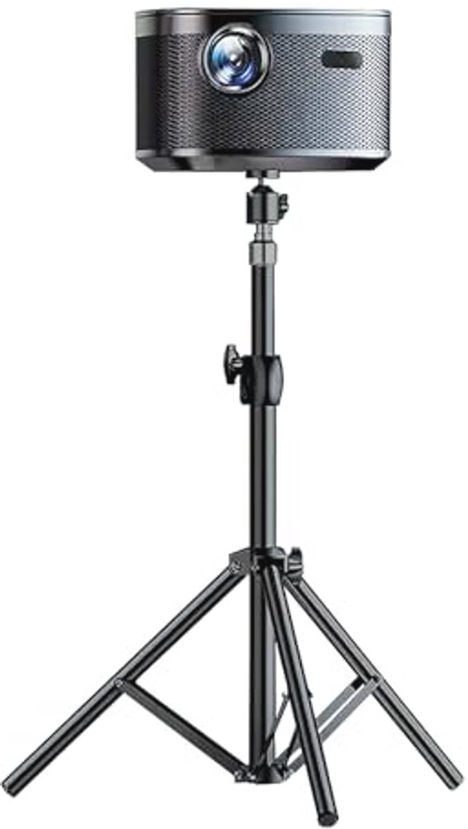 Verstelbare Beamerstandaard - Hoogte 32-60 cm - 360° Draaibaar - Zwart