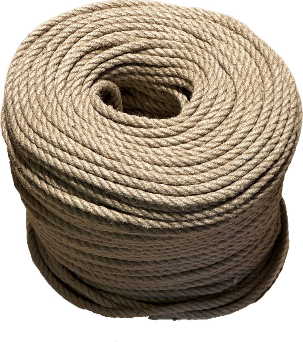 Natuurlijk Jute Touw 20mm, 200m - Geurloos & Sterk