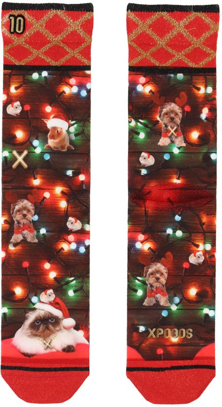 XPOOOS - Chaussettes Goldie pour femmes - Lot de 1 - Taille unique