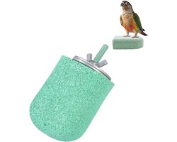 1 stuk Papegaaien staand stokje, klauwen slijpen stokje, matte staande stokje, multifunctionele parkieten snavel slijper, ruststandaard vogelkooi accessoires, kauwspeeltje, geschikt voor parkieten, valkparkieten, conures, groen