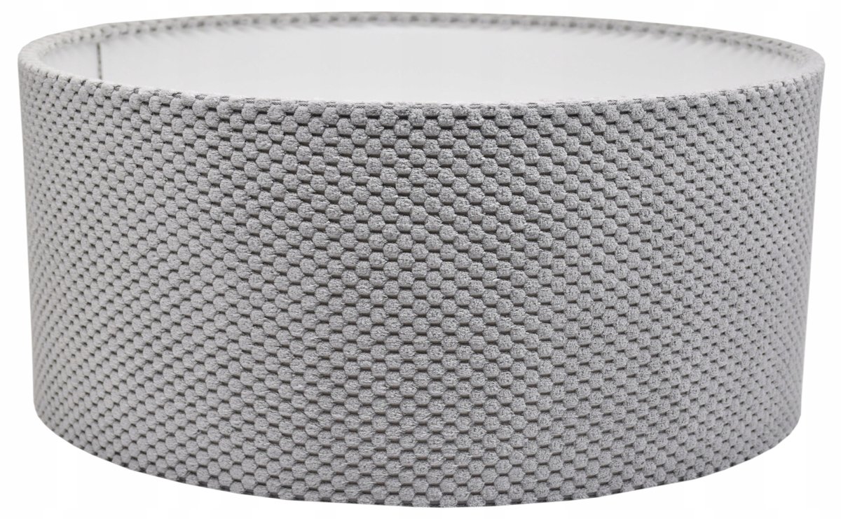 Luxe Pluche Lampenkap 45cm E27/E14 Duifgrijs met E14 Reductie