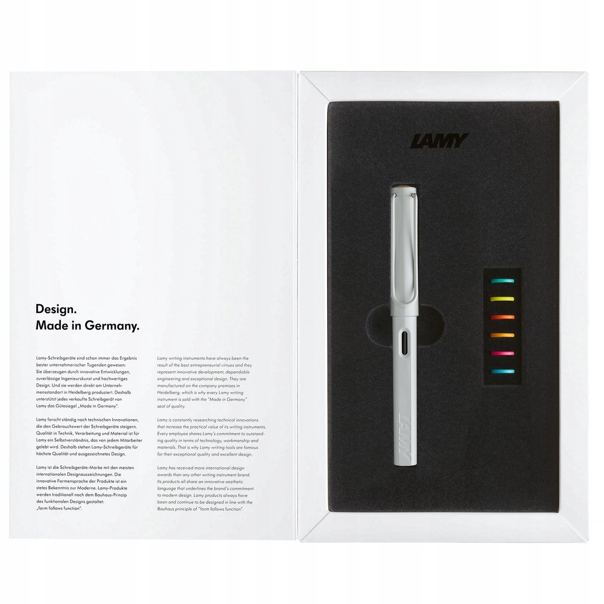 LAMY Safari vulpen wit veelkleurig F - Iconisch briefpapier