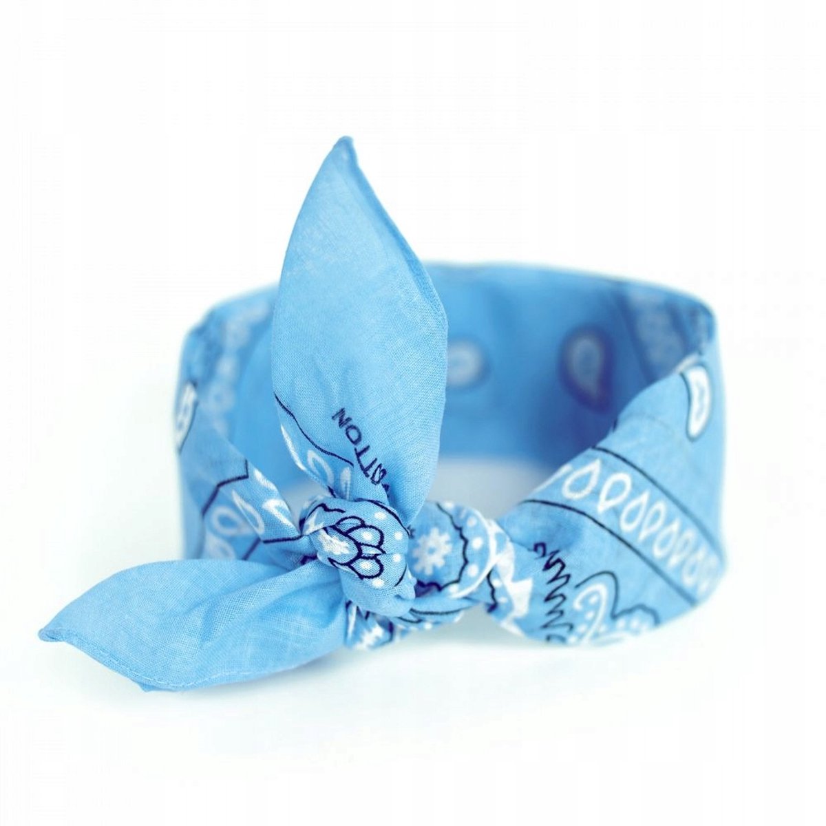 Merkloze Katoenen Bandana Sjaal - Jasblauw - 55x55cm
