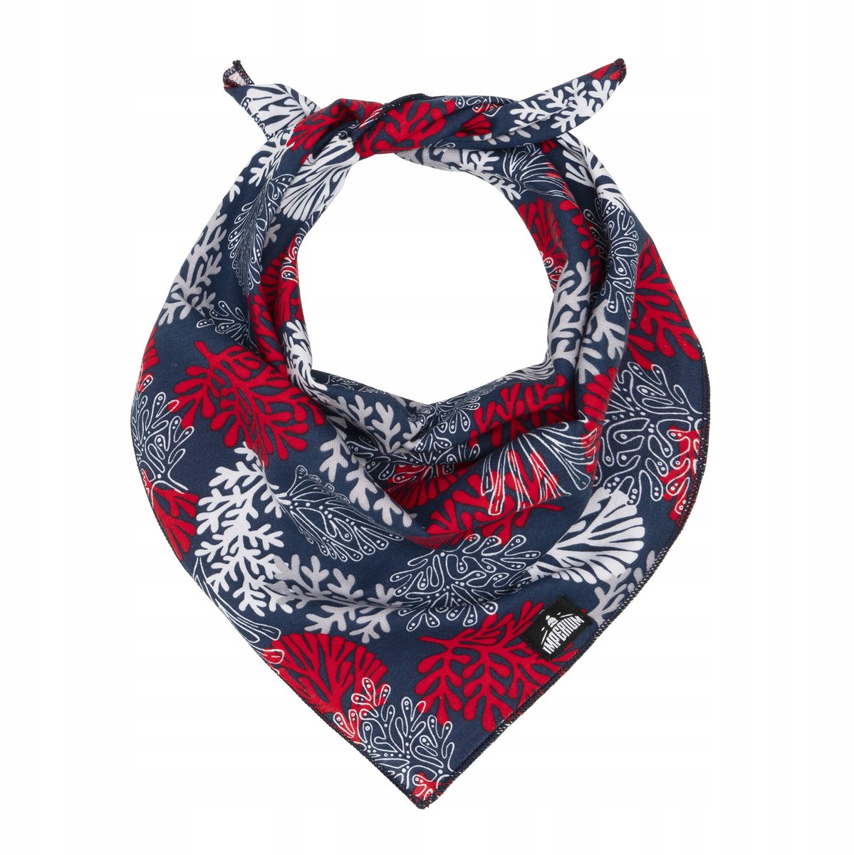 Bandana Koralen Blauw - Katoenen Kinder Sjaaltje (48x48cm)