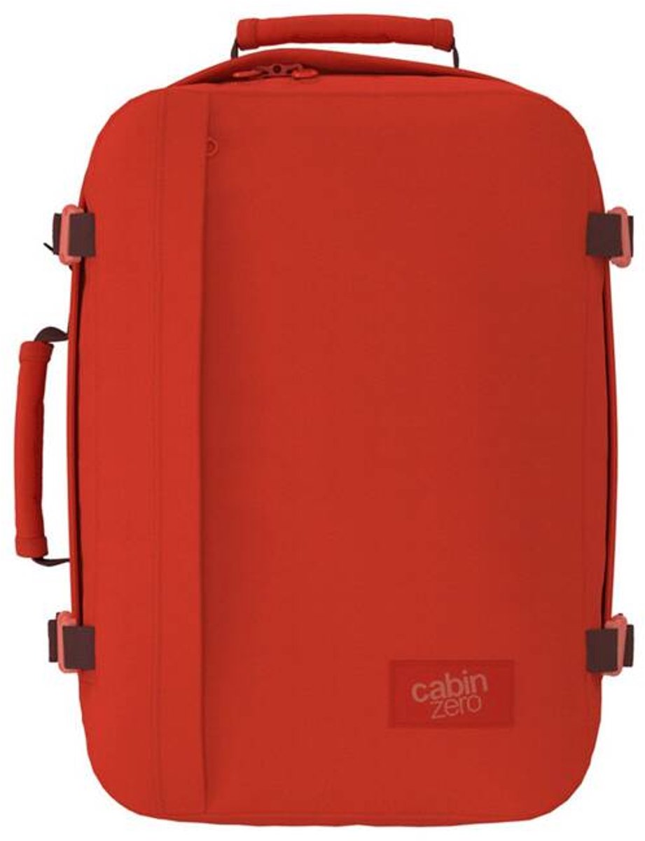 CabinZero Classic 36L Rugzak Rood - Handbagage & Laptopvak