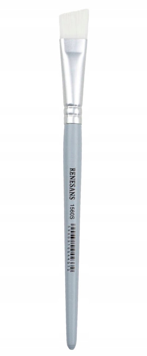 Renesans Schuin Synthetisch Penseel Nr. 3/8 - Hard Wit