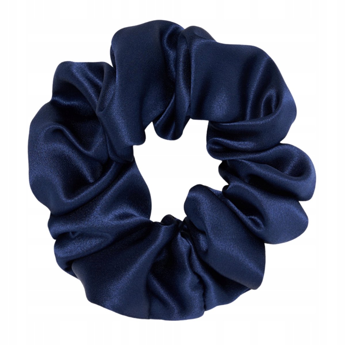 Zijden Scrunchie Haarband 100% Zijde - Marineblauw