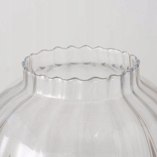 Relaxdays planten terrarium glas en koper, 27x30x15 cm, mini kweekkas