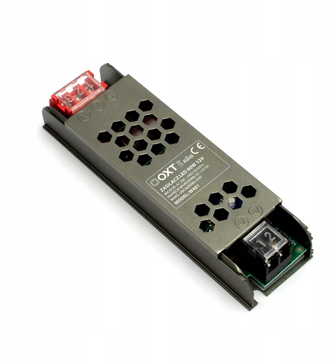 OXT LED Voeding 12V 60W 5A Slim PRO Montage voor LED Strips