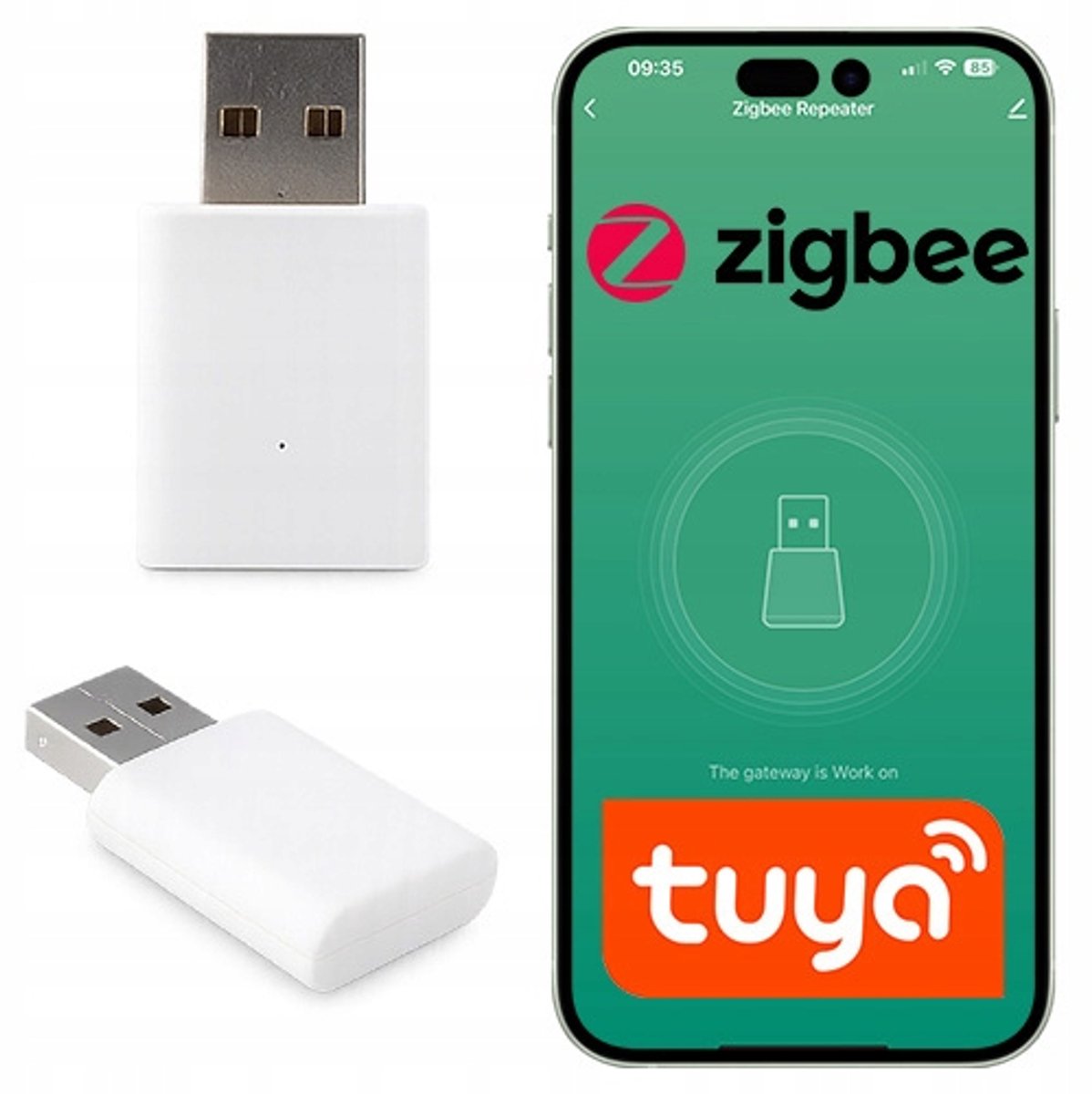 Zigbee 3.0 Repeater Versterker voor Tuya/Smart Life - USB