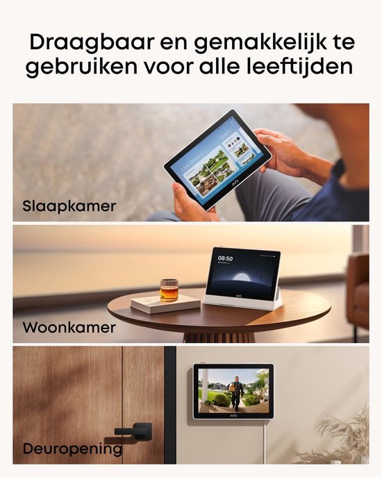 eufy Security eufyCam S4 2-camera set - wit + Smart Display E10 van Eufy — afbeelding 4