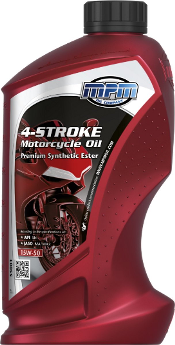 MPM Motorfiets motorolie 15w50 4 takt jaso ma/ ma2 - 1 liter