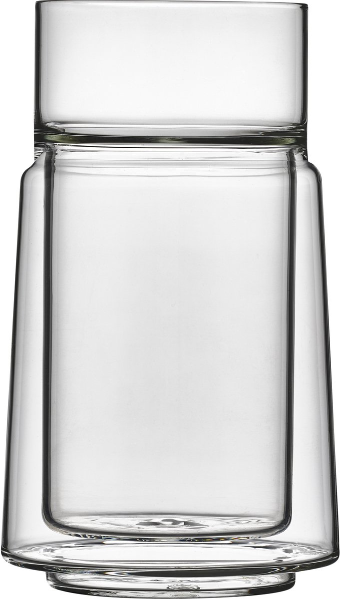 Jacob Jensen Large Dubbelwandig glas Dia 8,4 x 14 cm 33 cl Clear