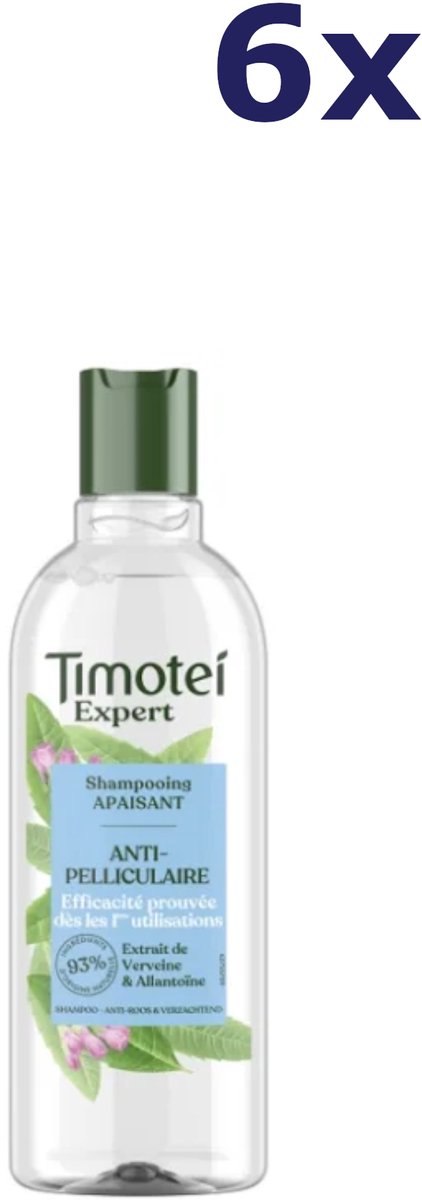 6x Timotei expert shampoo anti pelliculaire 300ml