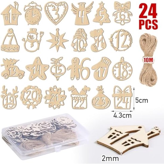 SENHAI 24-deluxe Hanger-set – 4 Vormen Glas, Kettingkoord En Metalen Randjes Voor Eigen Foto's En Sieraden