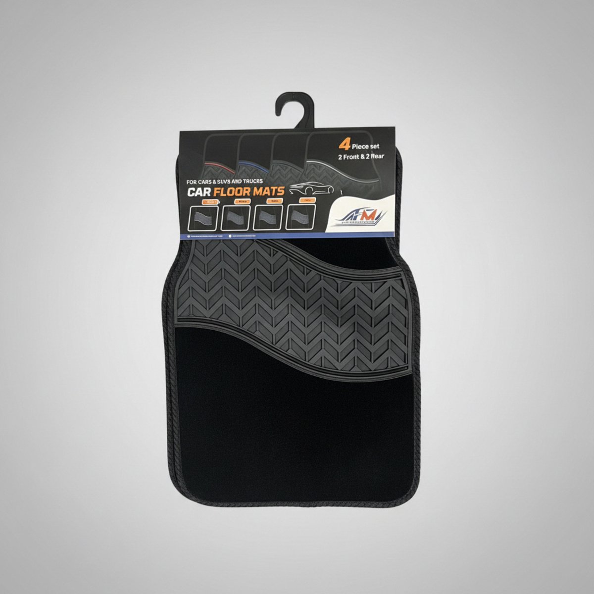 Automatten voor Audi A8 D3 2002-2009 - M101 - Rubber, Waterdicht & Antislip – 4-delige Set - zwart met een rode sierlijn