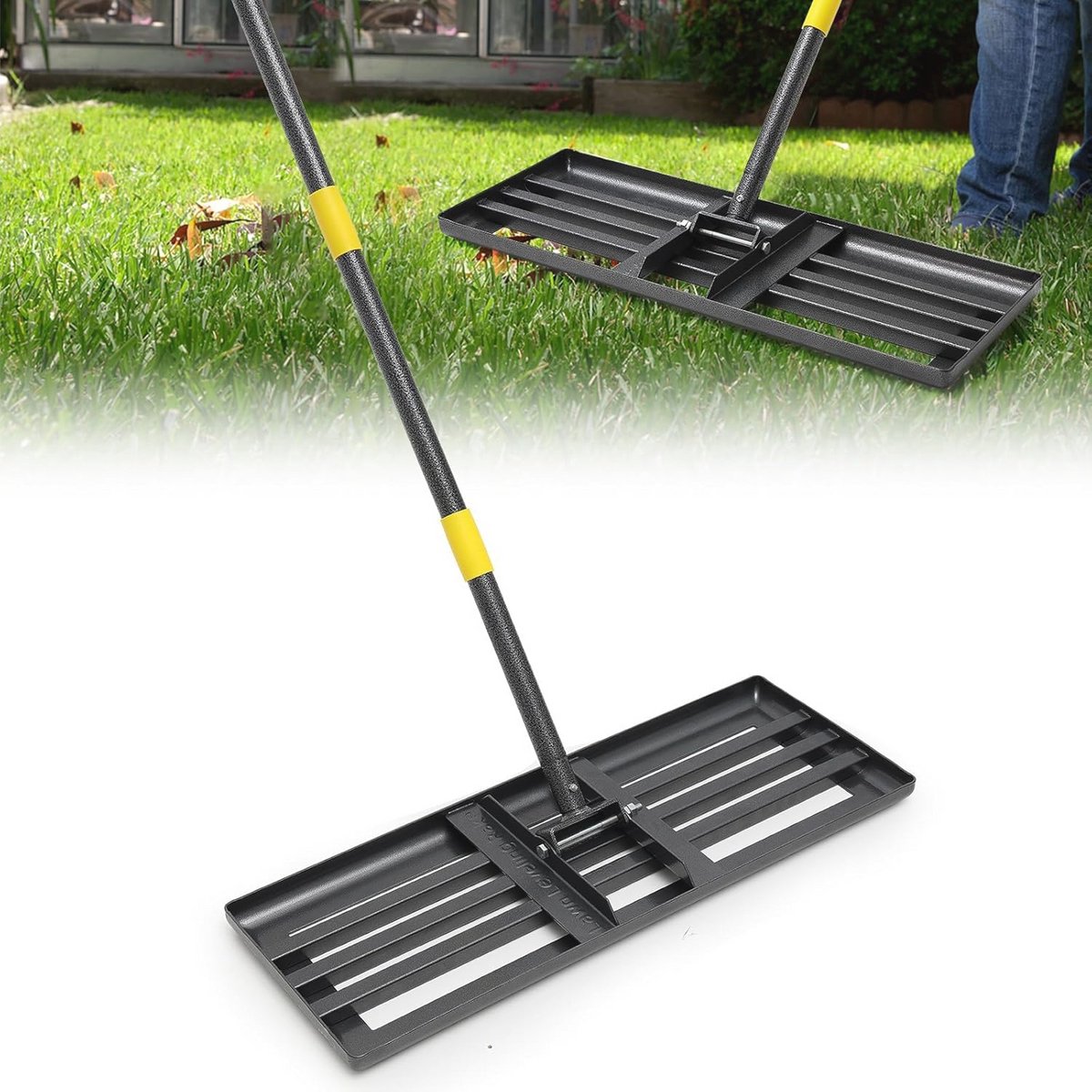 Lawn Rake 60" voor Efficiënt Grasmaaien en Tuinonderhoud