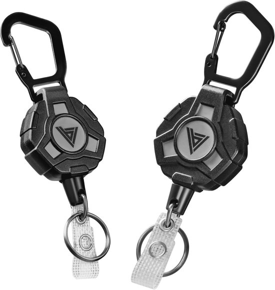 Spacesea Intrekbare sleutelhangers, houderafdekking, aanstekerhouder, aanstekerhouder, sleutelhanger, veilige opbergclip, 10 stuks