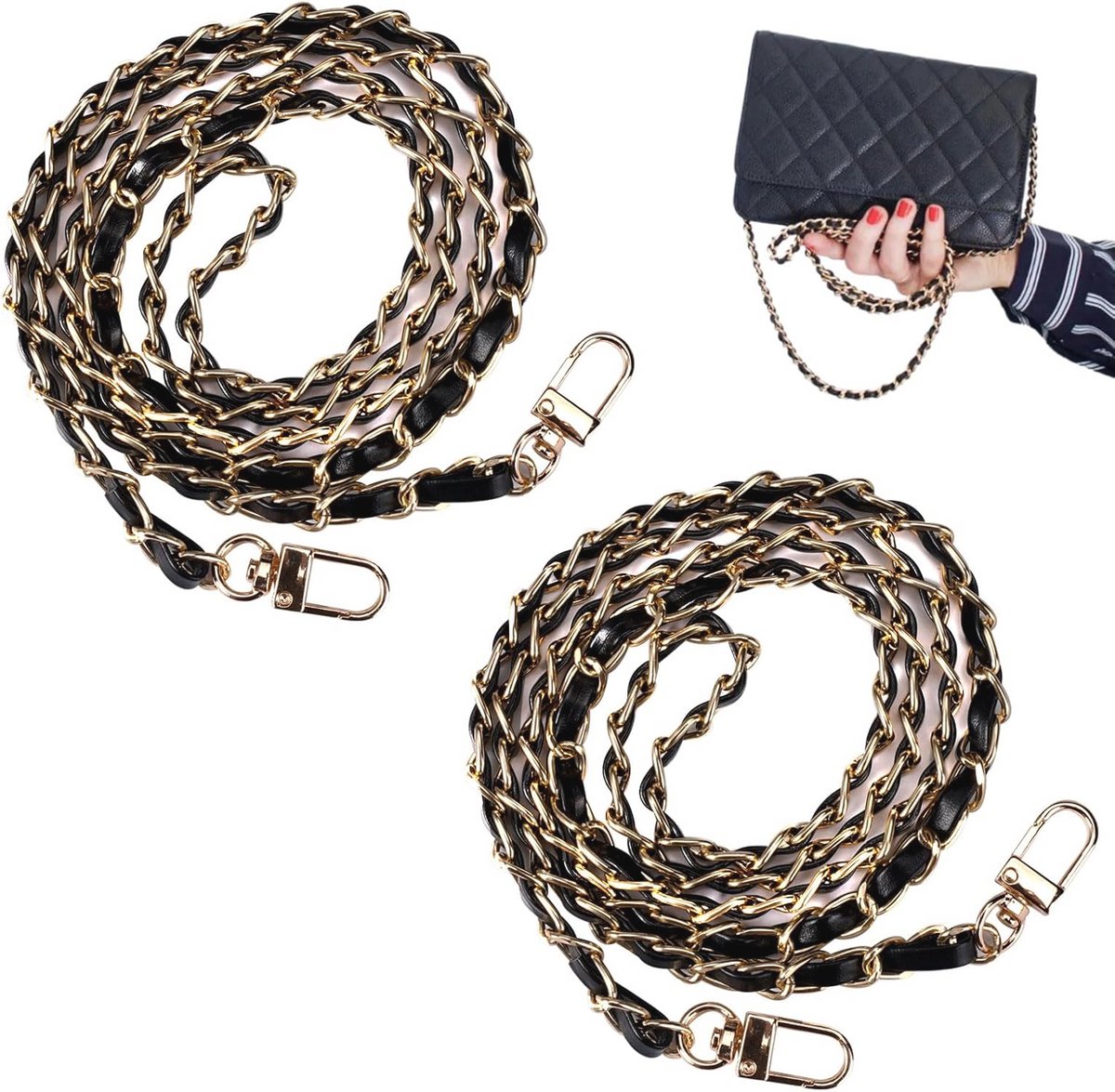 Vervangende Kettingen voor Handtassen en Schouderbanden - 120 cm